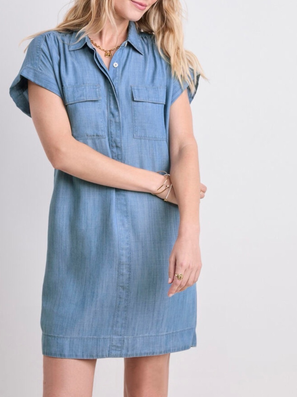 Vineyard Vines Chambray Shirt Dress - NWOT - Size Small